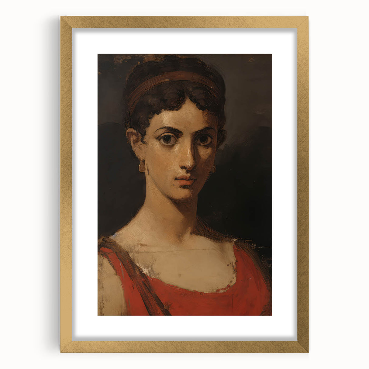 Classic Portrait Artwork - Elegant Vintage Woman Wall Art