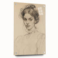 Elegant Vintage Portrait - Classic Sketch Wall Art Print