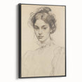 Elegant Vintage Portrait - Classic Sketch Wall Art Print
