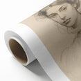 Elegant Vintage Portrait - Classic Sketch Wall Art Print