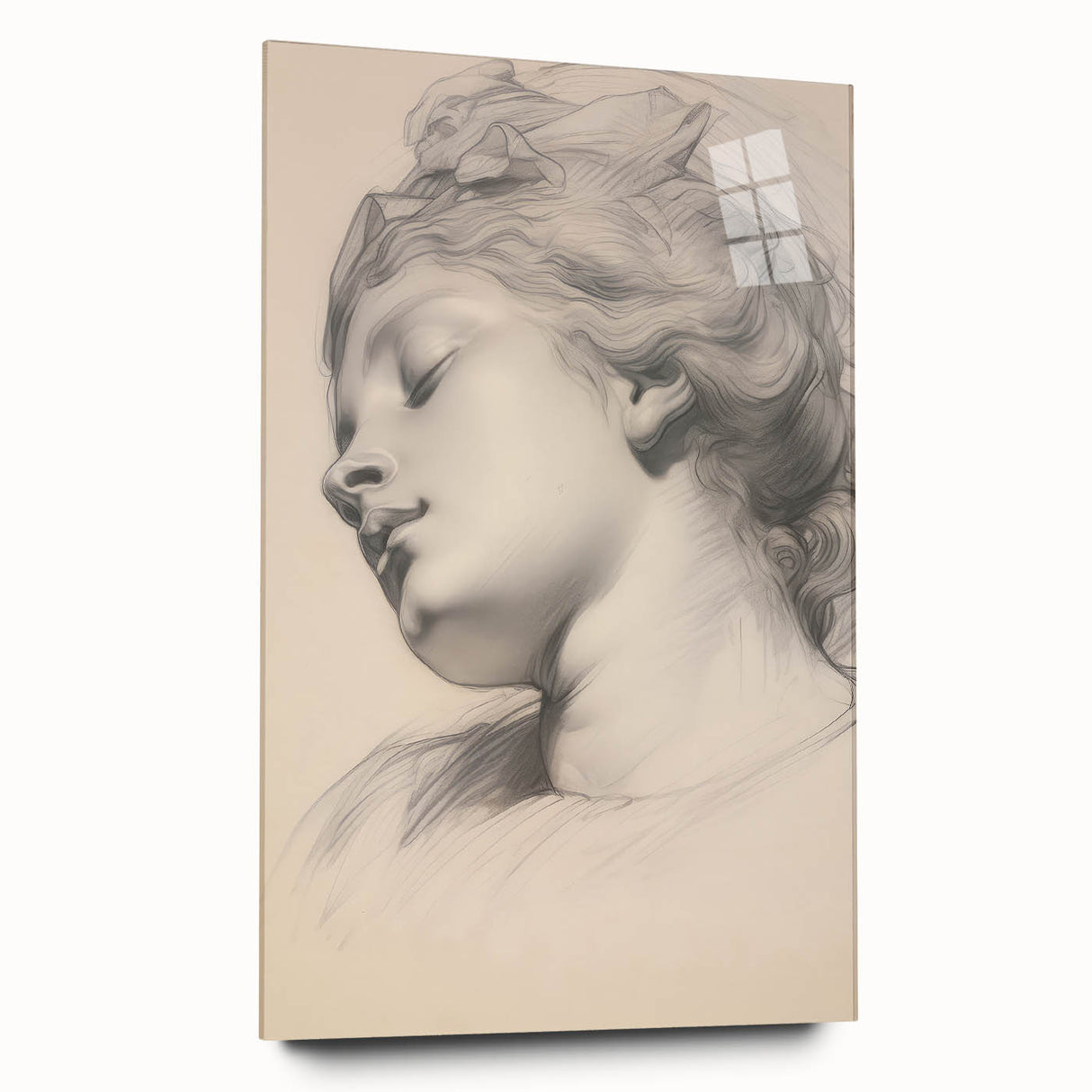 Timeless Vintage Portrait - Classic Sketch of Elegance Wall Art