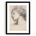 Timeless Vintage Portrait - Classic Sketch of Elegance Wall Art