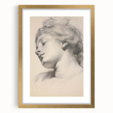 Timeless Vintage Portrait - Classic Sketch of Elegance Wall Art
