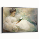 Vintage Portrait Art | Dreamy Portrait of Woman Reading