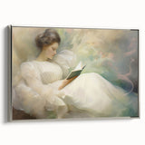 Vintage Portrait Art | Dreamy Portrait of Woman Reading