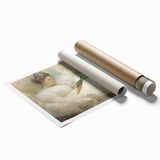 Vintage Portrait Art | Dreamy Portrait of Woman Reading