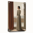 Classic Portrait Artwork - Elegant Woman by Window Wall Art