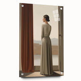 Classic Portrait Artwork - Elegant Woman by Window Wall Art