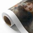 Vintage Portrait Art – Lady with Floral Hat Canvas Print