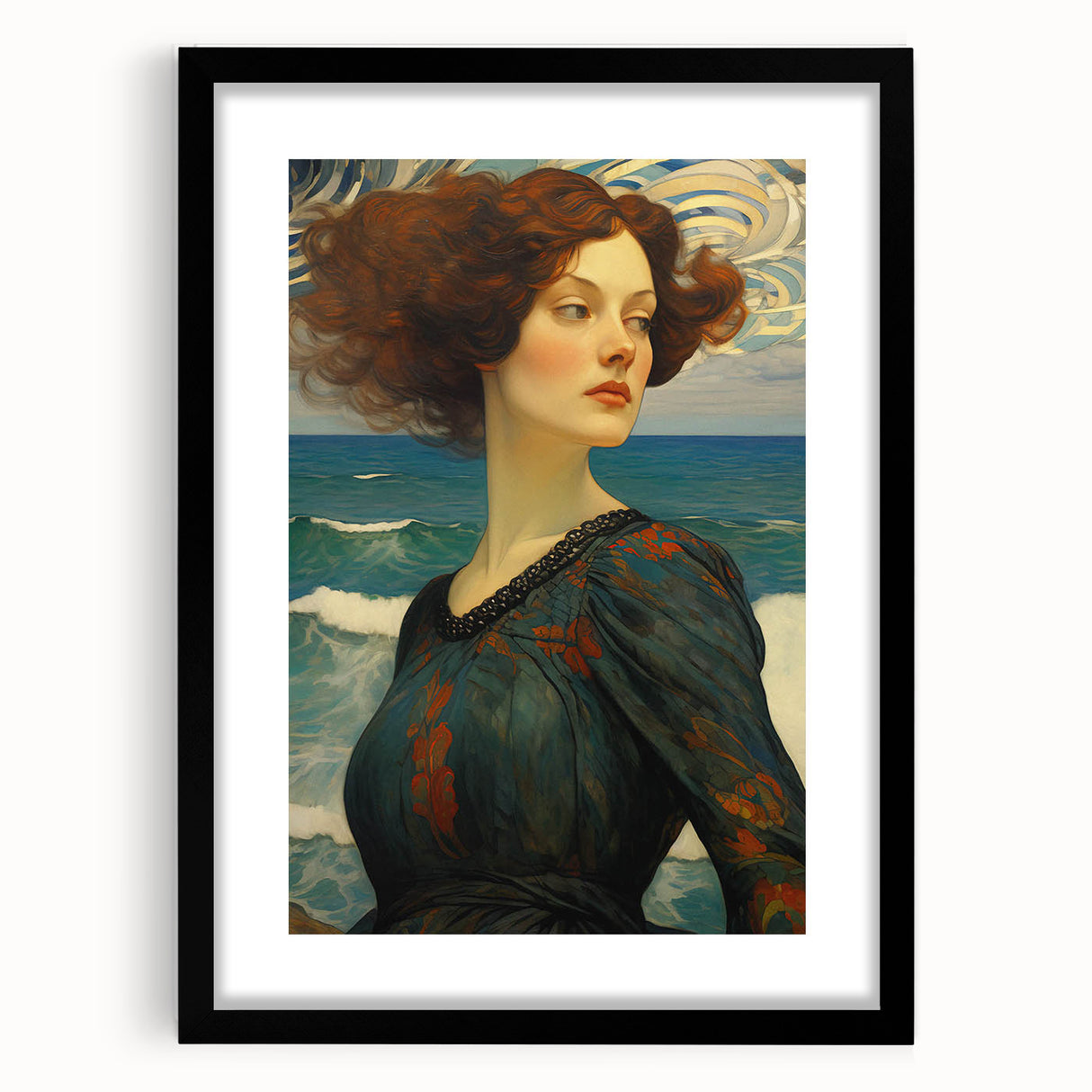 Antique Portrait Prints - Elegant Oceanic Vintage Wall Art
