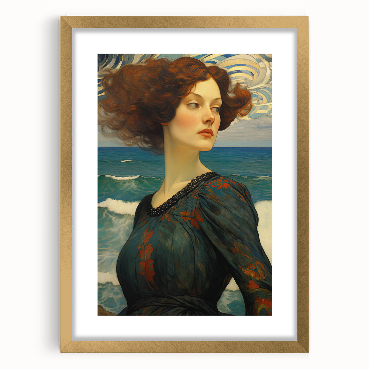 Antique Portrait Prints - Elegant Oceanic Vintage Wall Art
