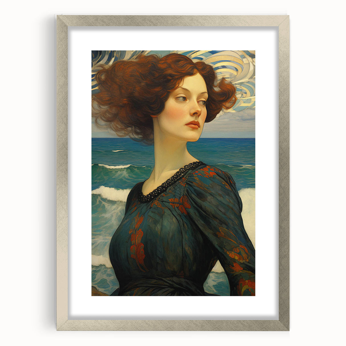 Antique Portrait Prints - Elegant Oceanic Vintage Wall Art