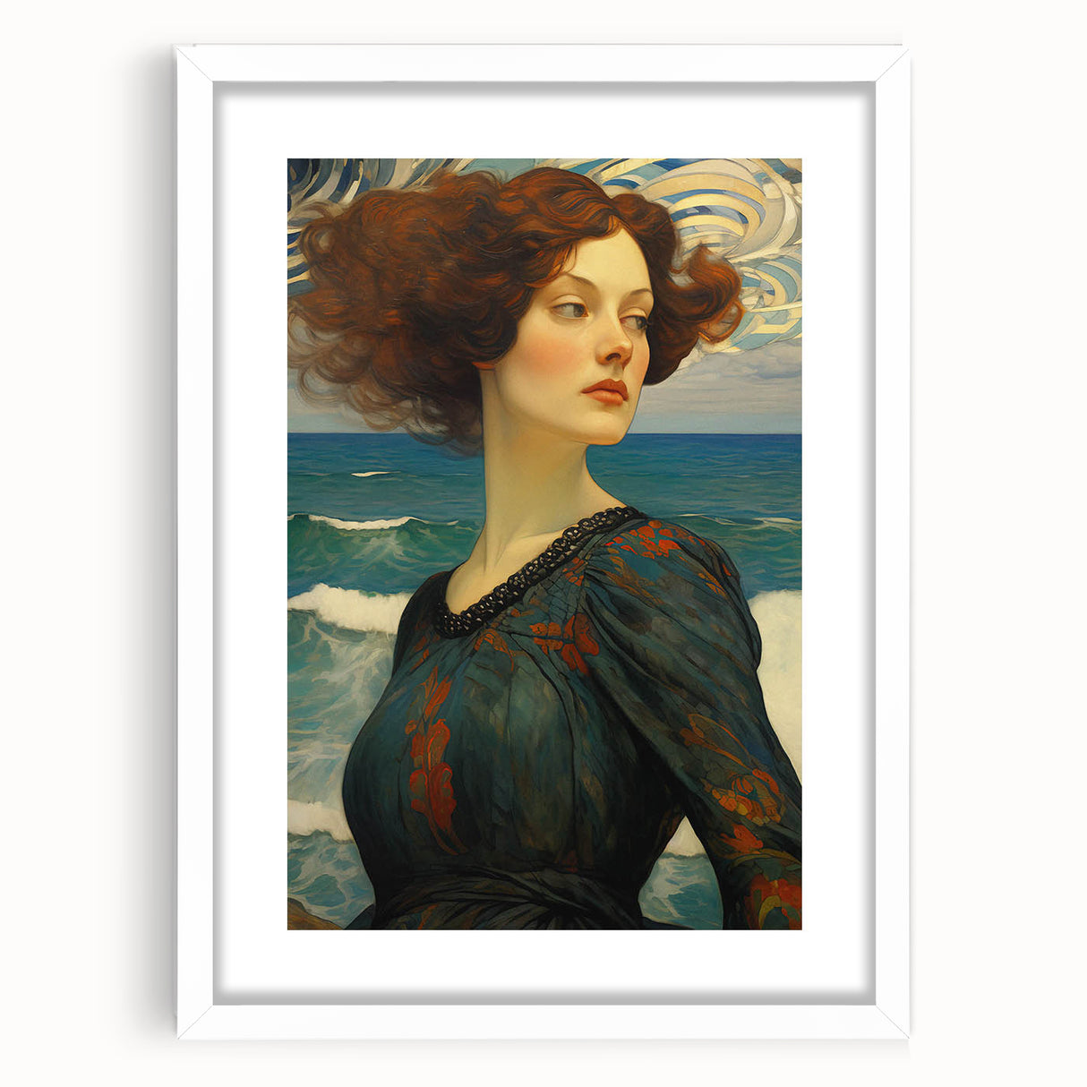 Antique Portrait Prints - Elegant Oceanic Vintage Wall Art