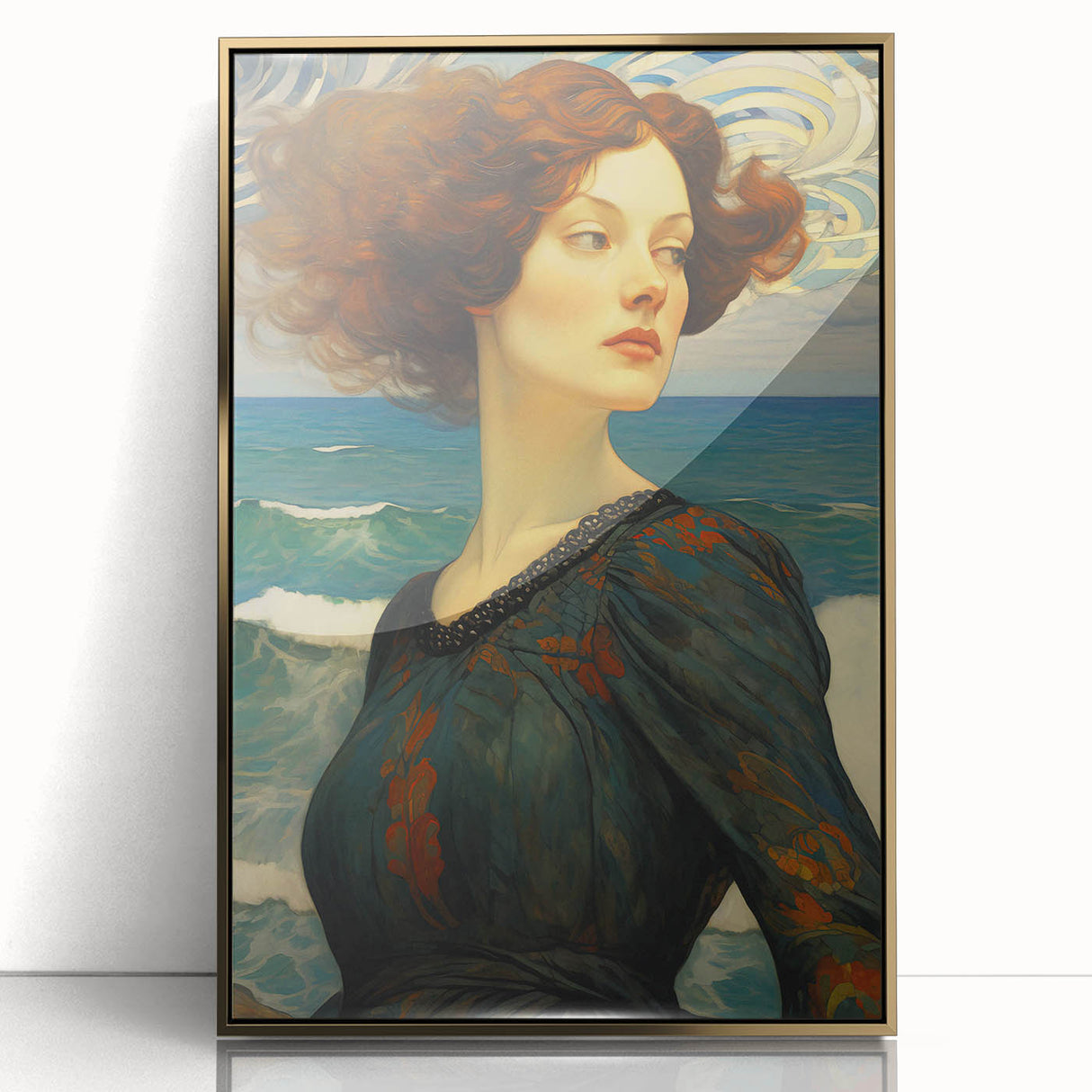 Antique Portrait Prints - Elegant Oceanic Vintage Wall Art