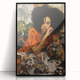 Retro Portrait Canvas - Bold Vintage Woman Wall Art Print
