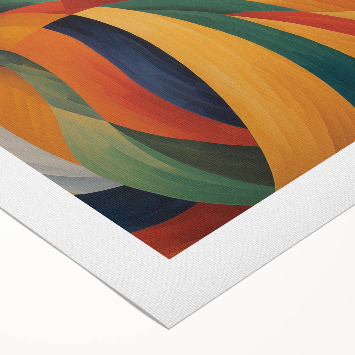 Retro Portrait Canvas - Vibrant Abstract Vintage Woman Wall Art