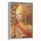 Antique Portrait Prints - Regal Golden Vintage Wall Art