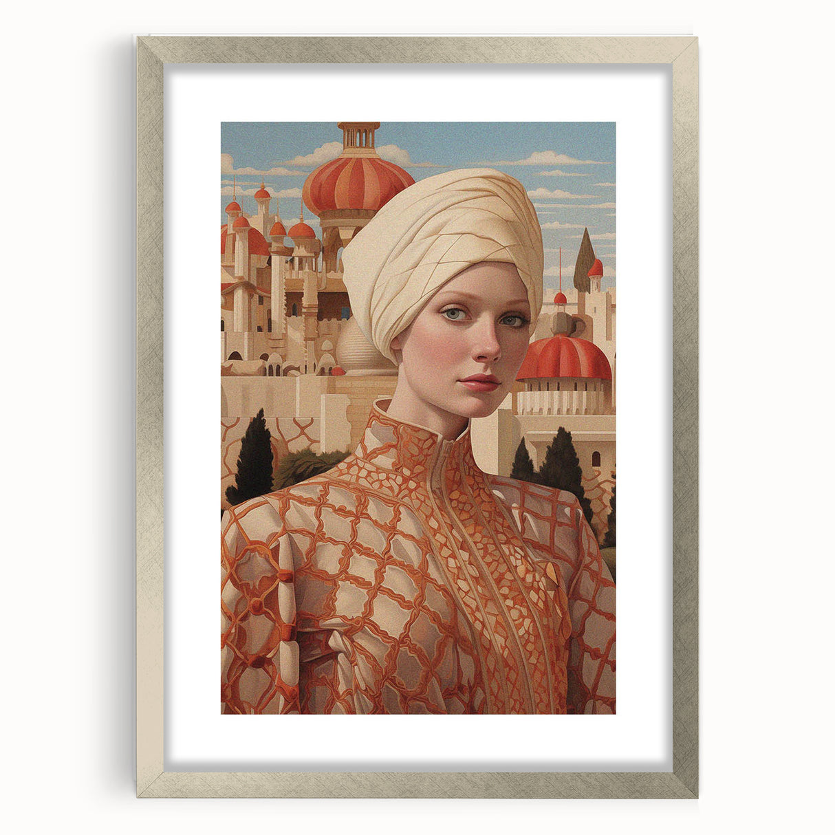 Antique Portrait Prints - Majestic Oriental Vintage Wall Art