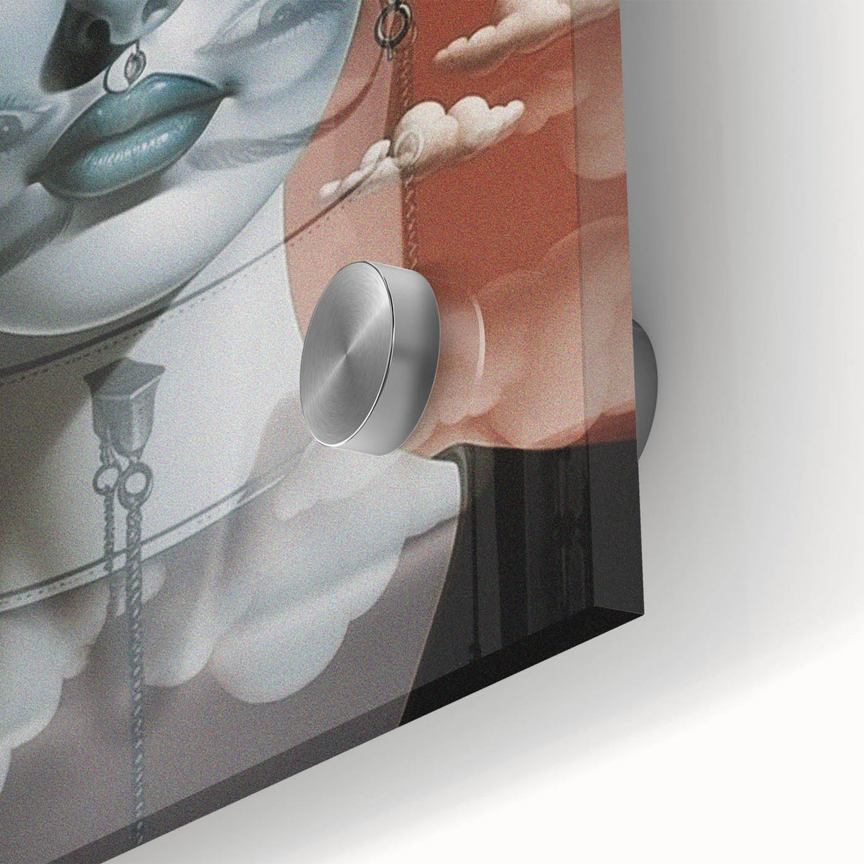 Retro Portrait Canvas - Surreal Vintage Dreamscape Wall Art