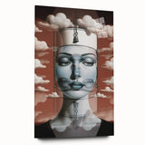 Retro Portrait Canvas - Surreal Vintage Dreamscape Wall Art