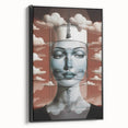 Retro Portrait Canvas - Surreal Vintage Dreamscape Wall Art