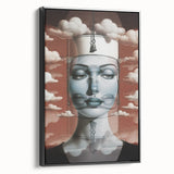 Retro Portrait Canvas - Surreal Vintage Dreamscape Wall Art