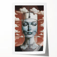 Retro Portrait Canvas - Surreal Vintage Dreamscape Wall Art
