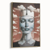 Retro Portrait Canvas - Surreal Vintage Dreamscape Wall Art