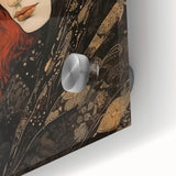 Antique Portrait Prints - Mysterious Red-Haired Woman Wall Art