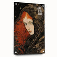 Antique Portrait Prints - Mysterious Red-Haired Woman Wall Art