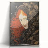 Antique Portrait Prints - Mysterious Red-Haired Woman Wall Art