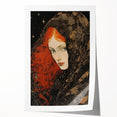 Antique Portrait Prints - Mysterious Red-Haired Woman Wall Art
