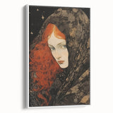 Antique Portrait Prints - Mysterious Red-Haired Woman Wall Art