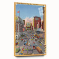 Times Square Vintage Travel Poster – Retro New York City Art