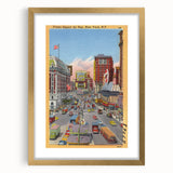 Times Square Vintage Travel Poster – Retro New York City Art