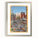 Times Square Vintage Travel Poster – Retro New York City Art