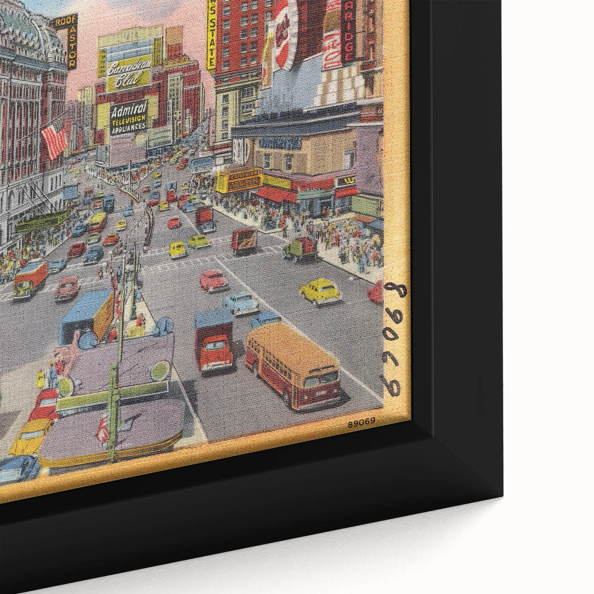 Times Square Vintage Travel Poster – Retro New York City Art