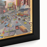 Times Square Vintage Travel Poster – Retro New York City Art