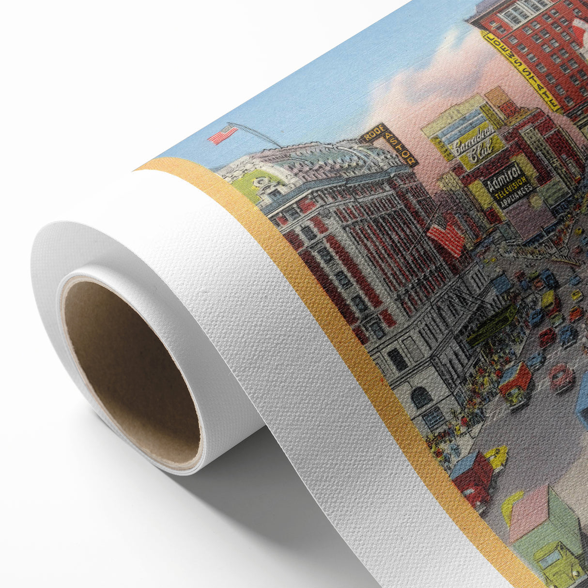 Times Square Vintage Travel Poster – Retro New York City Art