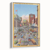 Times Square Vintage Travel Poster – Retro New York City Art