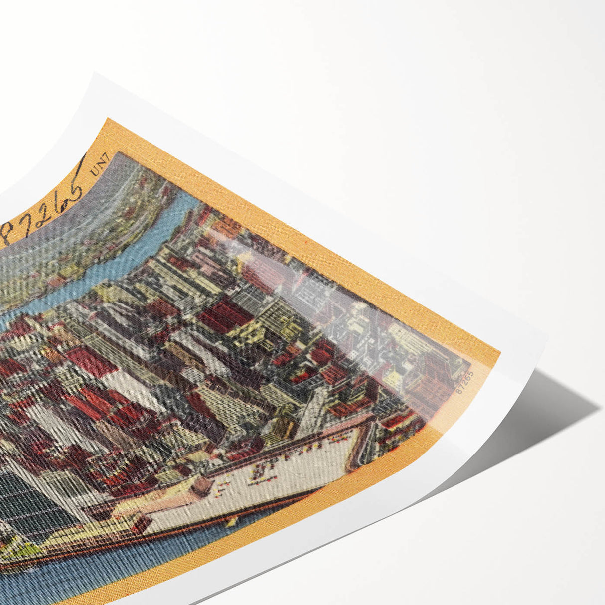 New York City Skyline Poster – Vintage Aerial Travel Art