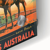Vintage Trans-Australian Railway Poster – Classic Travel Art Print