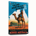 Vintage Trans-Australian Railway Poster – Classic Travel Art Print