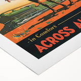 Vintage Trans-Australian Railway Poster – Classic Travel Art Print