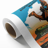 Vintage Trans-Australian Railway Poster – Classic Travel Art Print