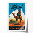 Vintage Trans-Australian Railway Poster – Classic Travel Art Print