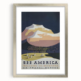 Vintage Montana Travel Poster – Classic Mountain Art Print