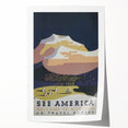 Vintage Montana Travel Poster – Classic Mountain Art Print