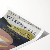 Vintage Montana Travel Poster – Classic Mountain Art Print