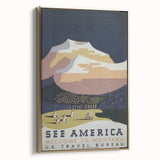 Vintage Montana Travel Poster – Classic Mountain Art Print